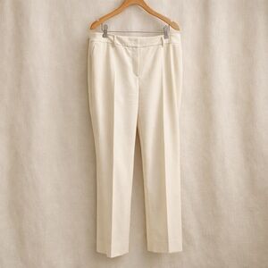 Akris Punto Tailored Cream Ankle Trousers
